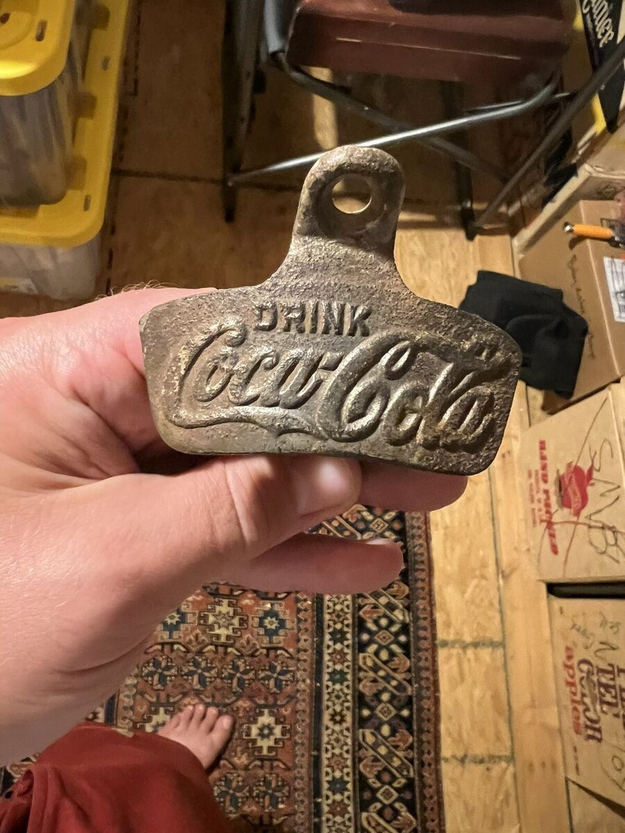 Antique 1920s CocaCola cast Iorn Bottle Opener