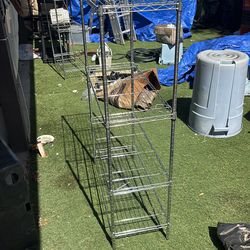 Metal rack 30 inches wide 4 feet tall 14inches deep