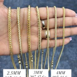10Kt gold Franco Chain 