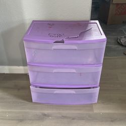 3 Plastic Drawer Storage