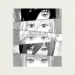 Chainsaw Man Anime Art Poster