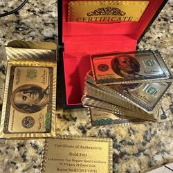 Gold Foil Playing Cards 