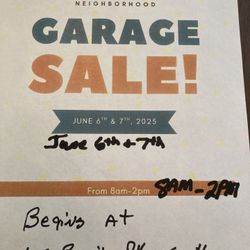 Neighborhood Sale