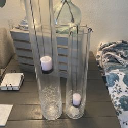 Glass Candle Holders