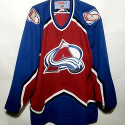 VINTAGE COLORAFO AVALANCHE CCM NHL JERSEY M3NS SIZE XL