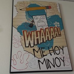 Framed Poster Of Doodle Bob
