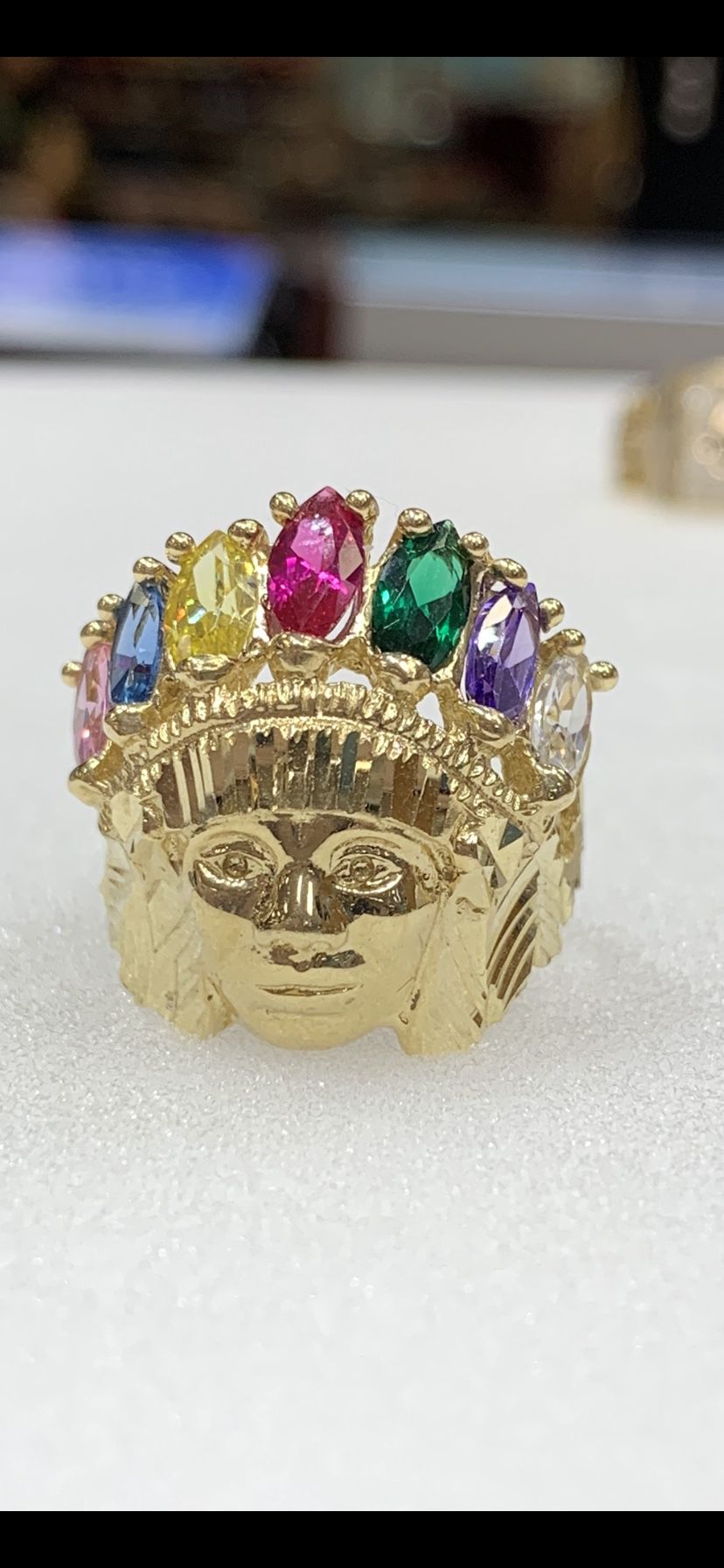 14 karat gold man ring made in Italy (MR300)