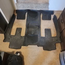 2016 GMC Acadia Weather Tech Floor Mats, Front  Back And Third Row
