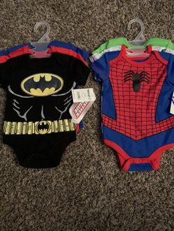 0-3 superhero onesies