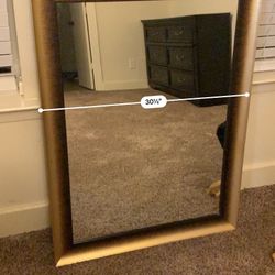 (PENDING PICKUP) Gold And Black Mirror