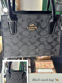 Black coach purse