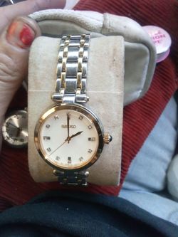 Mother of pearl watch by Seiko women's watch