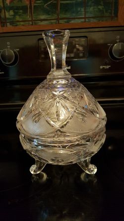 Lead Crystal Candy Dish