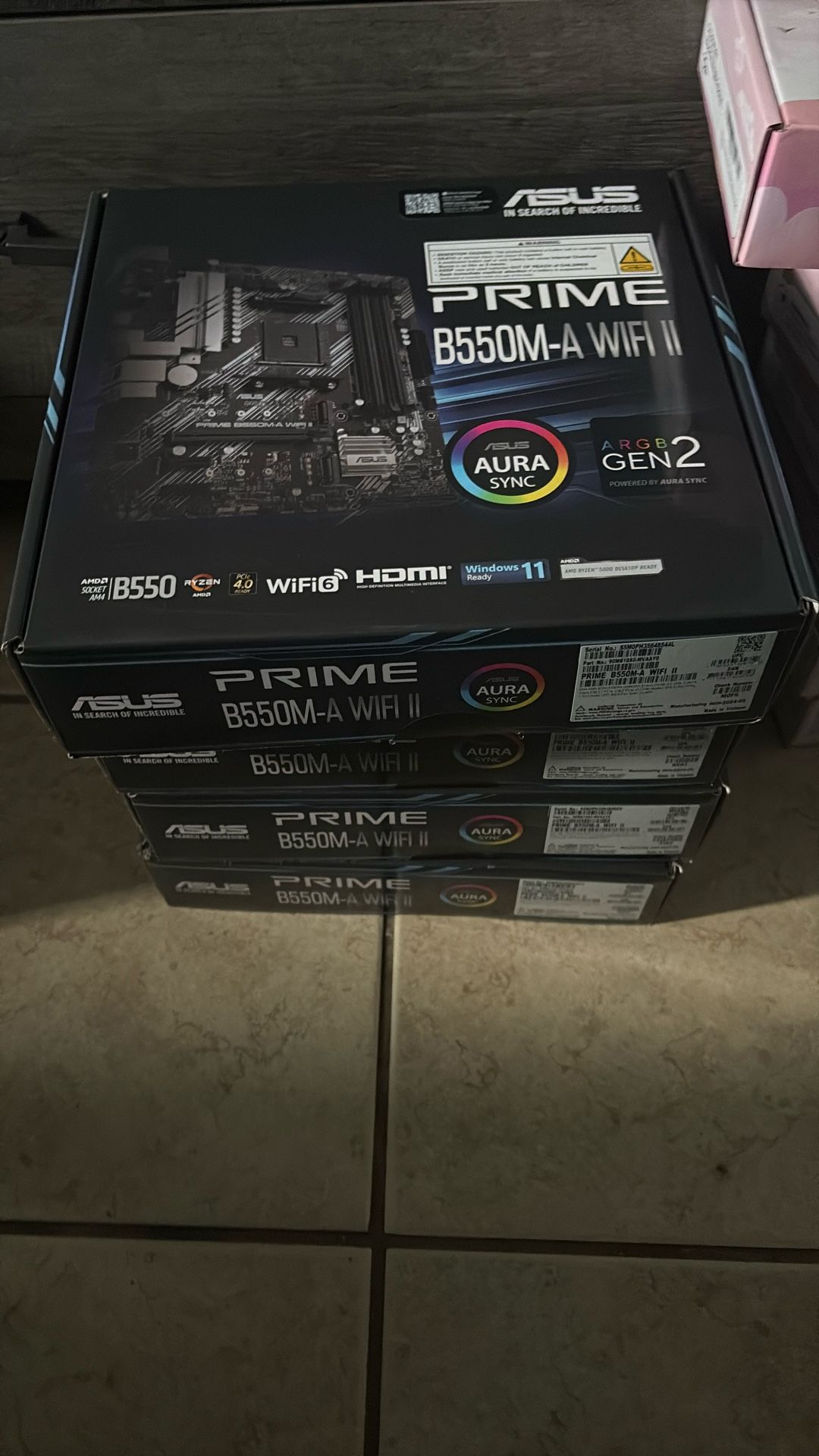 ASUS PRIME B550M-A WIFI II Motherboard – Brand New, WiFi 6, Ryzen Ready