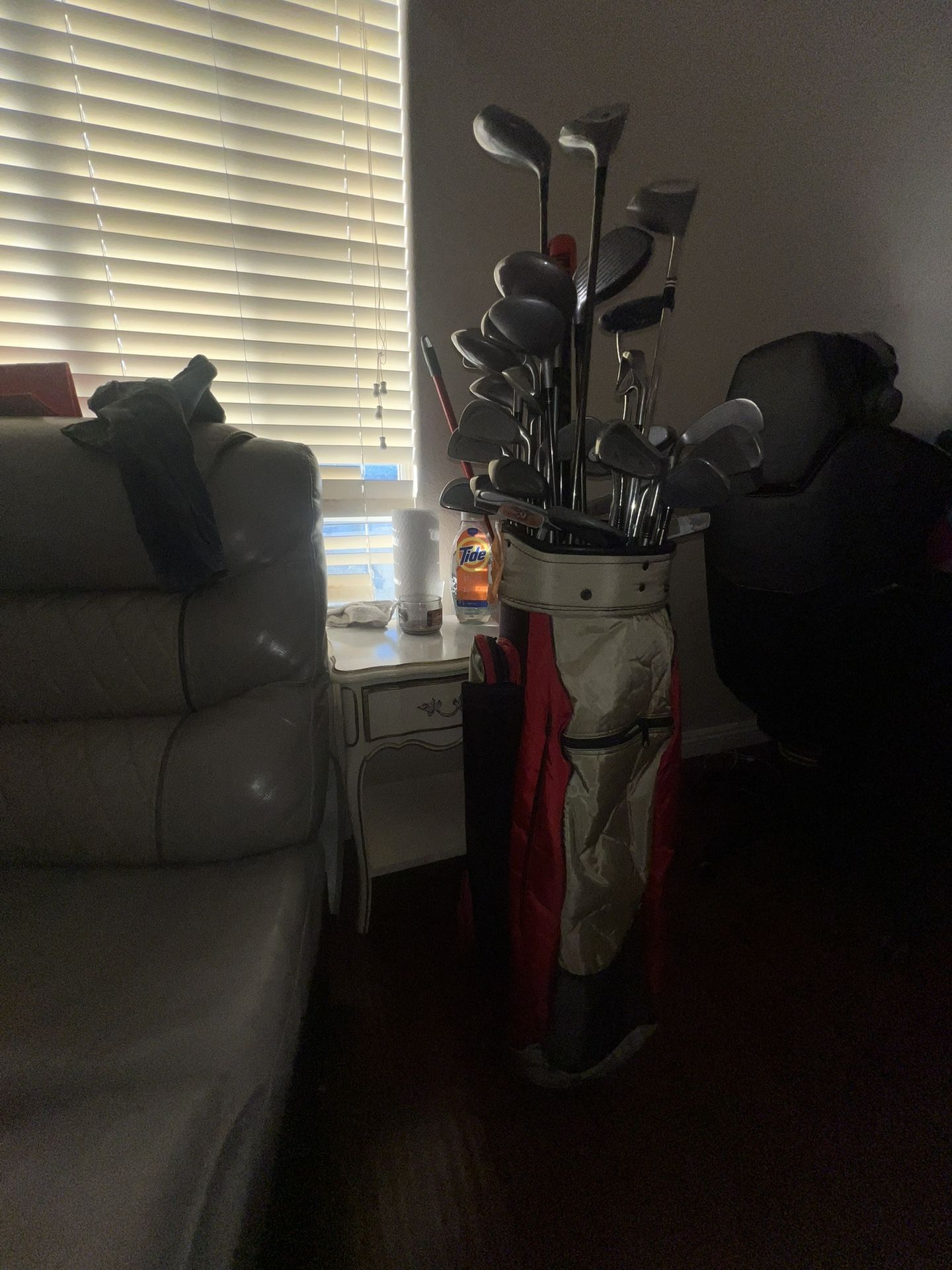 Over 30 Golf clubs including the bag