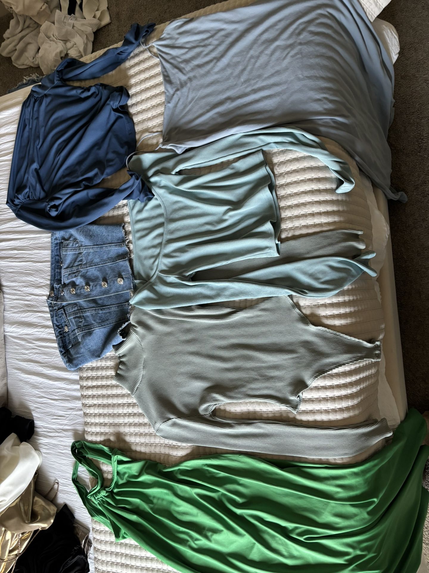 Blue Green Cloth
