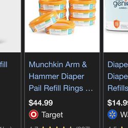 Diaper genie with 6 bag refills