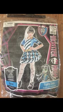 Monster High Frankie Stein costume size 8/10