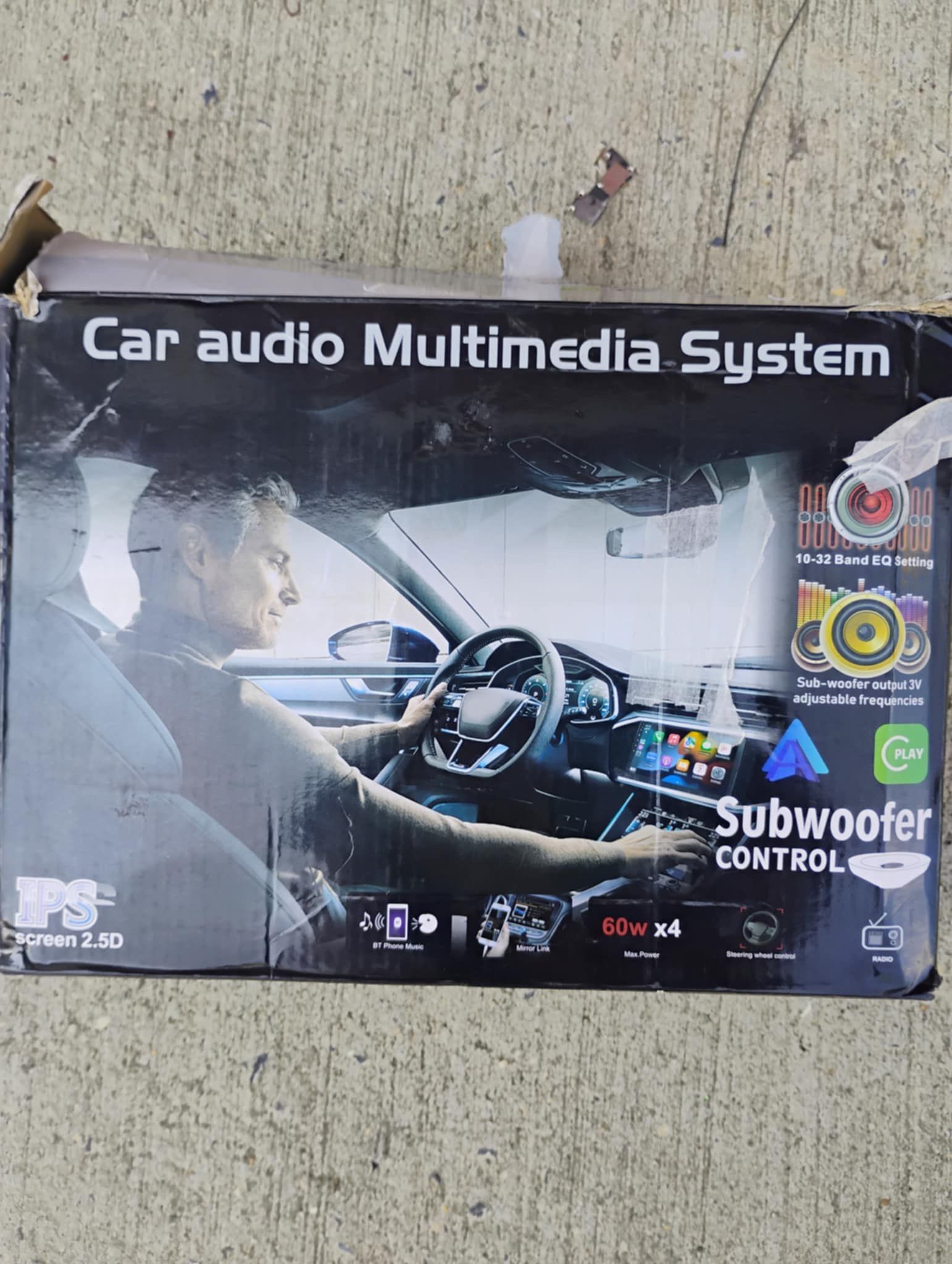 Car Audio Control Screen