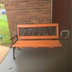 Bench Cast Iron And Wood 