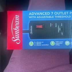 Sunbeam Advanced 7 Outlet power Strip 
