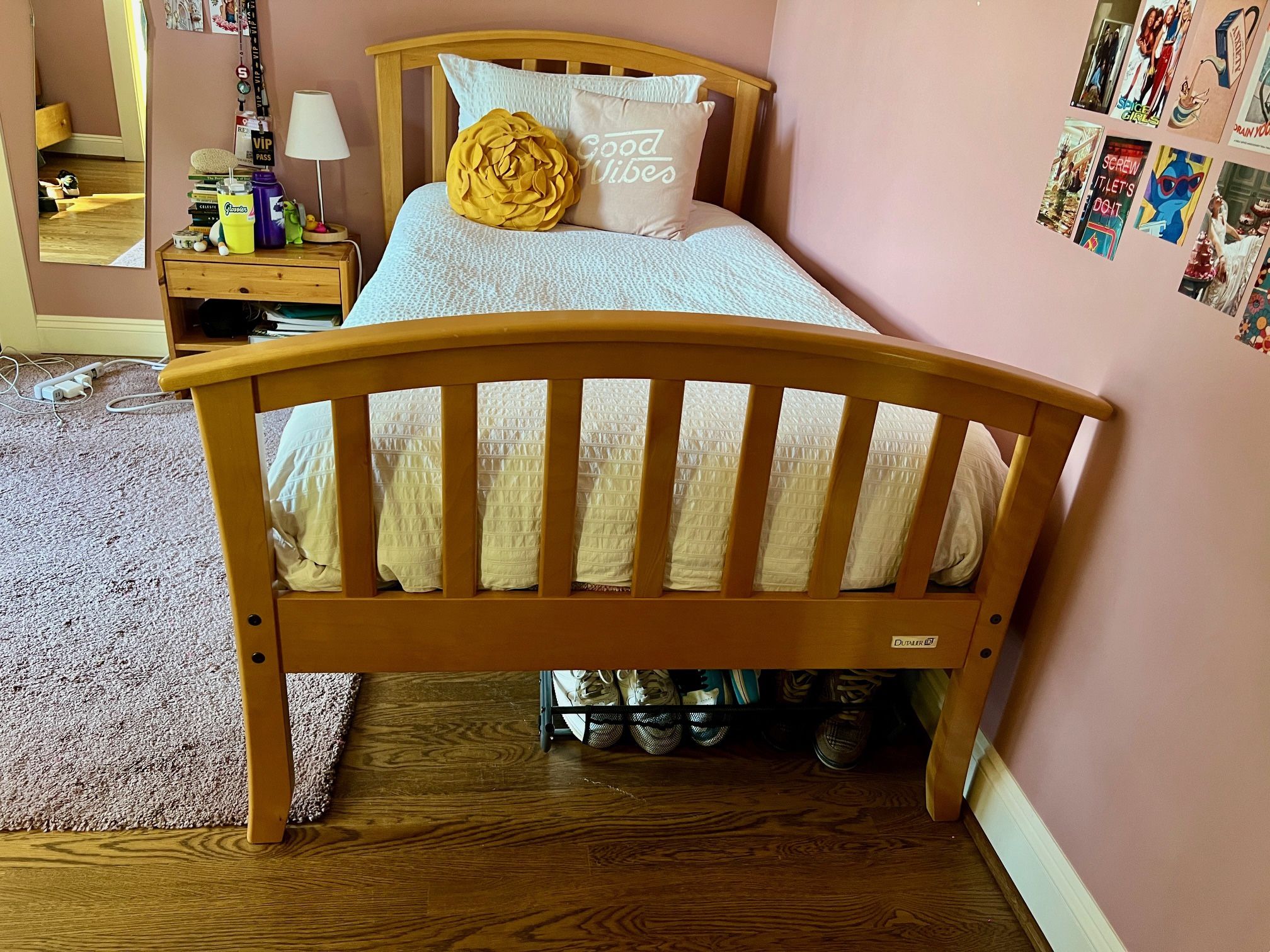 Dutailier Solid Hardwood Twin Bed