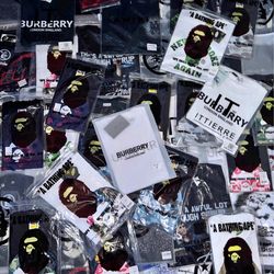 Bape/ Burberry shirts