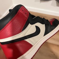 Jordan 1 Retro Bred Toe 9.5