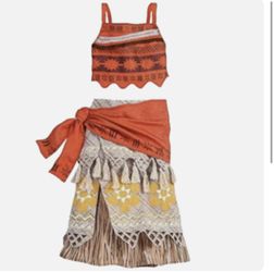 Disney Store Moana Girls Costume Size  9/10  