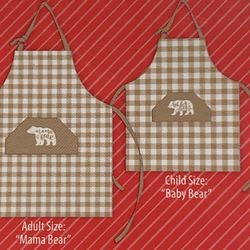 New Apron Set Mama Bear Baby Bear 