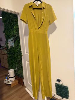 Mustard Yellow Short Sleeve Jumpsuit