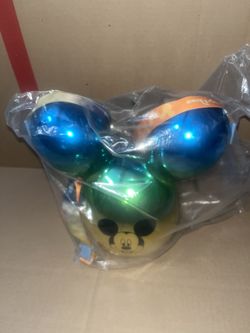 NEW Disney Parks MICKEY BALLOON Popcorn Bucket Blue Green Gold Sunset - NEW