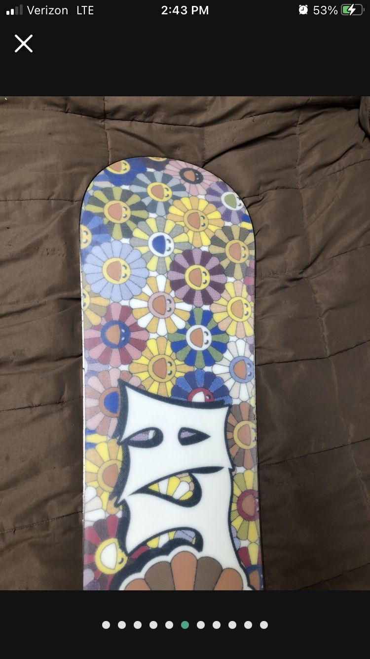 Takashi Murakami Flower SNOWBOARD DECK ATOMIC TUESDAY 134 ART 53