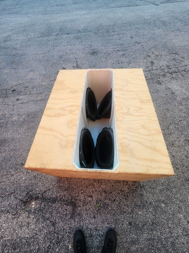 4 P3 15's In Custom Ported Box