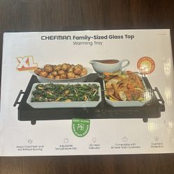 Chefman XL Glass Top Warming Tray
