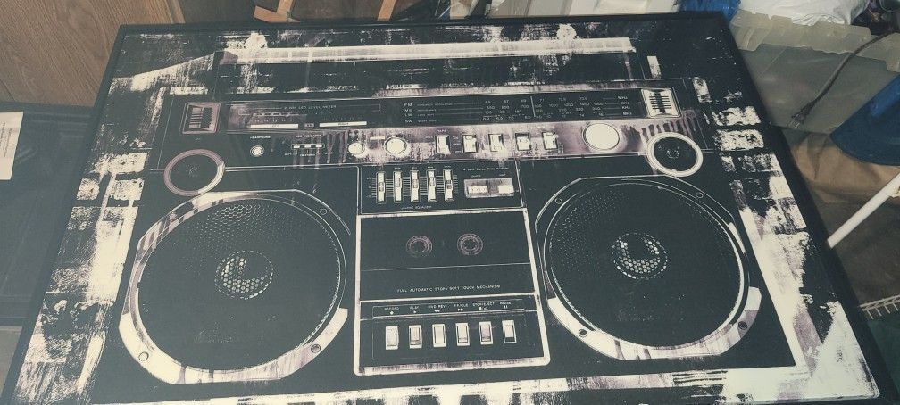 Vintage Old School Radio Picture