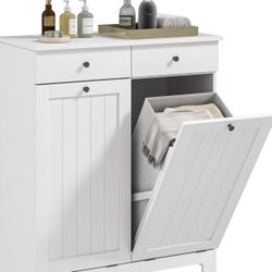 Sobuy Laundry Hamper Cabinet With Drawers 