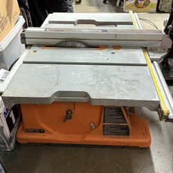 Rigid 15 Amp 10” Portable  Corded Pro Job site Table Saw With Stand 