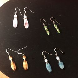 Sterling Silver Post Hook Earrings