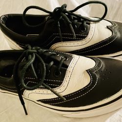 Rare Wingtip Tuxedo Leather Vans