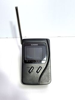 Vintage CASIO Model TV-600B Pocket Television 2-Inch LCD