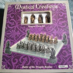 chess set glass mystical creations 