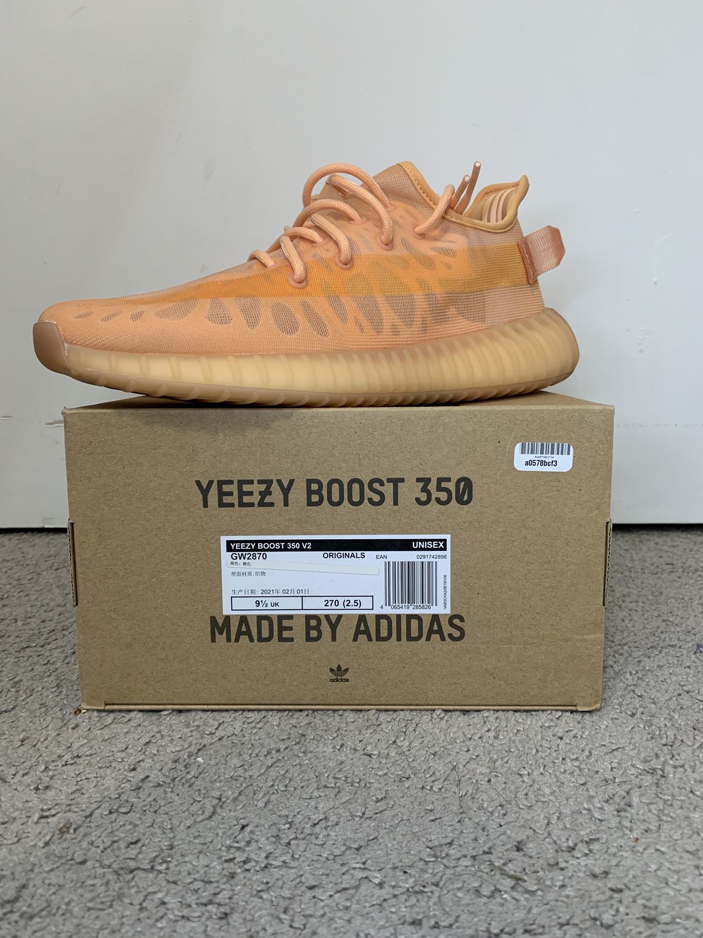 DS ADIDAS YEEZY 350 MONO CLAY SIZE 10