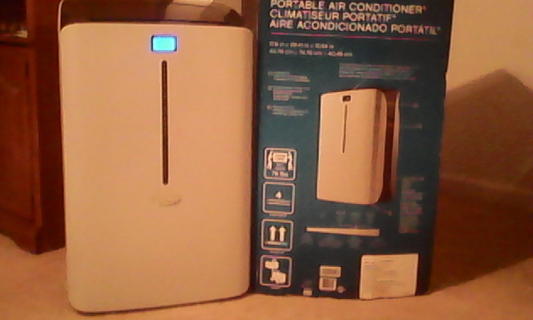 Idylis portable air conditioner, 10,000 btu's, new with box. Efficiency and style.