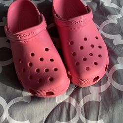 Size 12 Classic Pink Crocs
