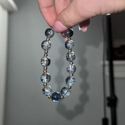 Blue Cat Eye Beaded Bracelet 