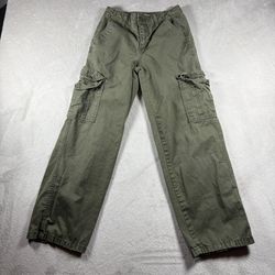 Levi’s 94 Baggy Pants Women’s 24 Green Cargo Loose Skater High Rise Utility #1A