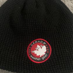 Blac/Red Canadian Goose Jacket With 2 Canadian Goose Beanies one White one Black/Red Thumbnail