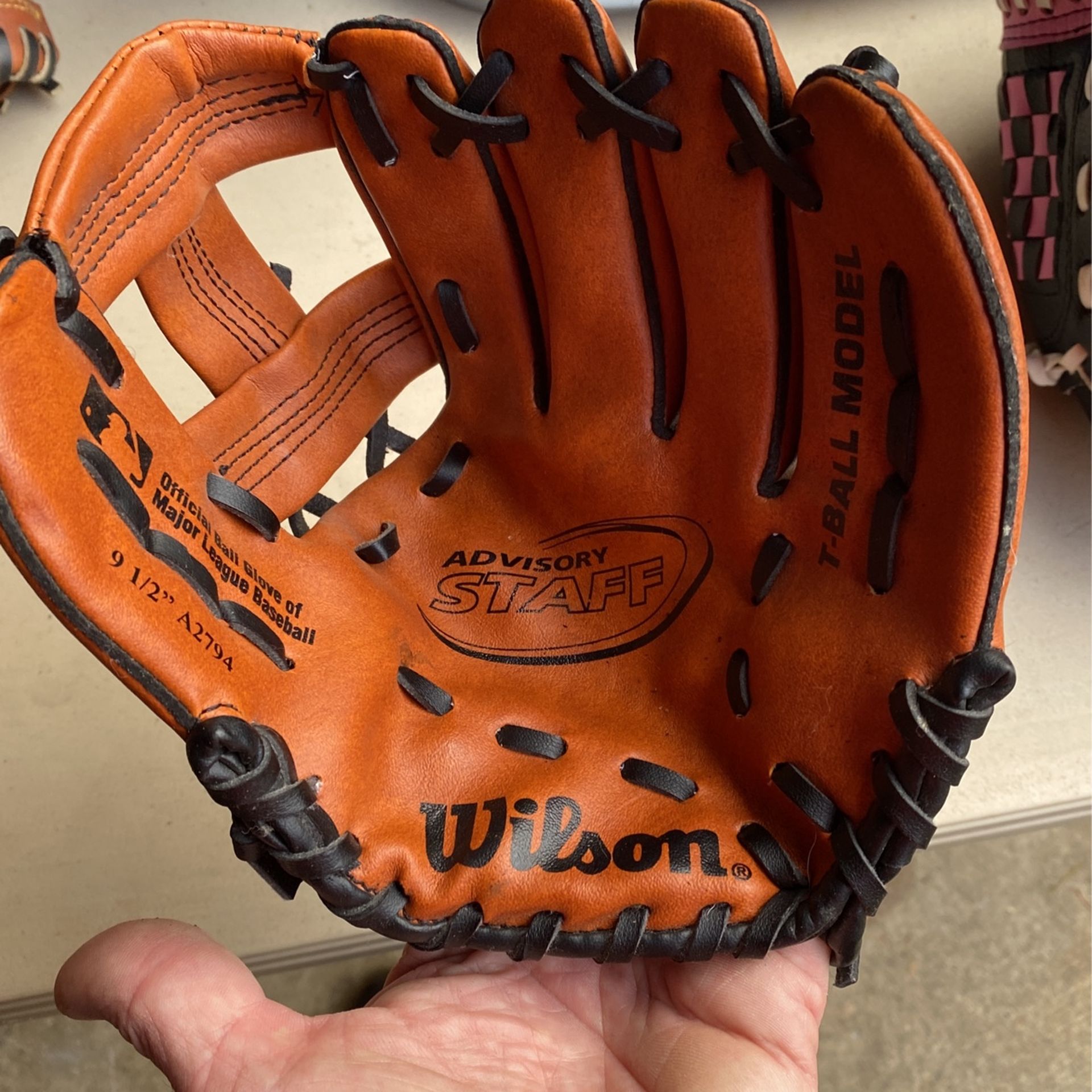 Wilson T Ball Glove.