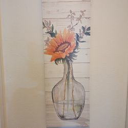 Sunflower Vase Wall Art 